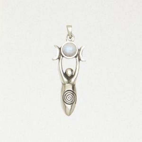 Spiral Goddess with Moonstone