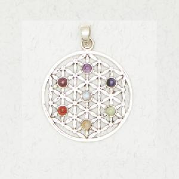 Flower of Life with Chakra Stones