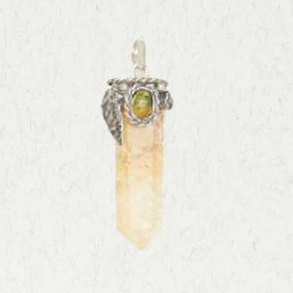Faceted Citrine Point