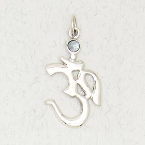 Om with Accent Stone