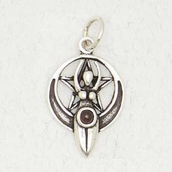 Pentacle of the Goddess with Accent Stone