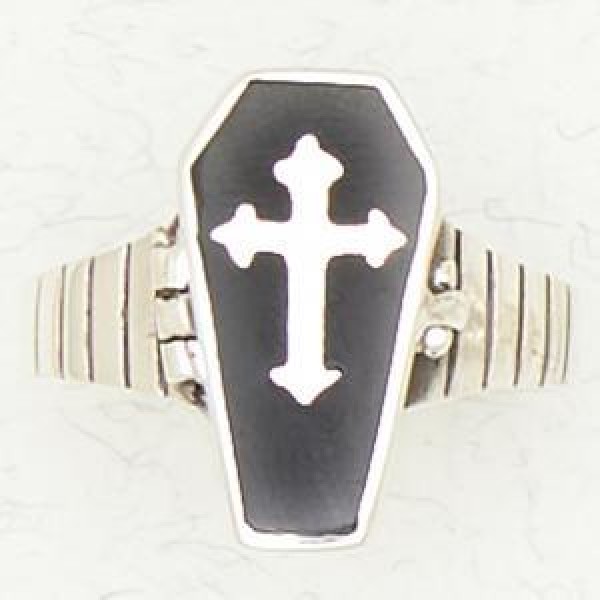 Cross Coffin Ring