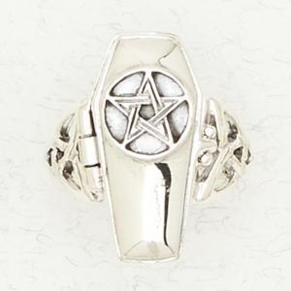 Pentacle Coffin Ring