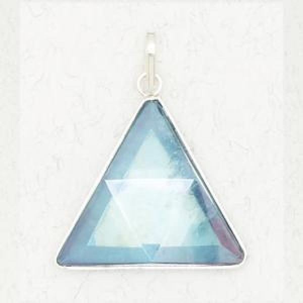 Faceted Triangle – Aqua Aura