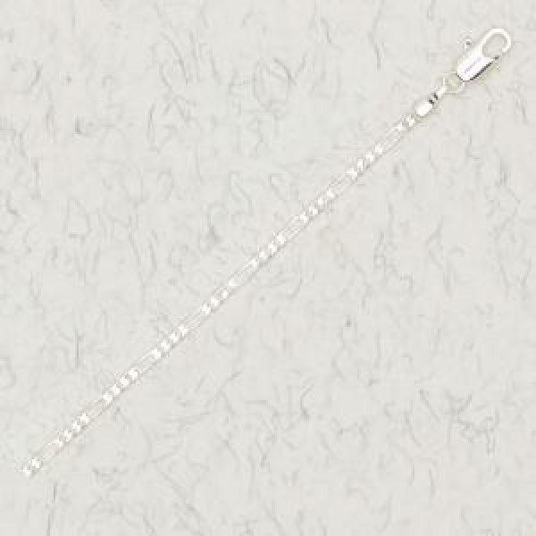Silver Plated Thin Figaro Chain
