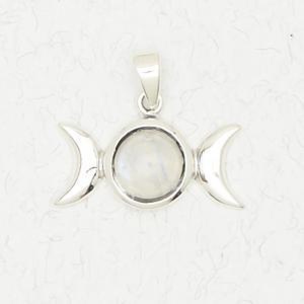 Triple Moon with Accent Stone