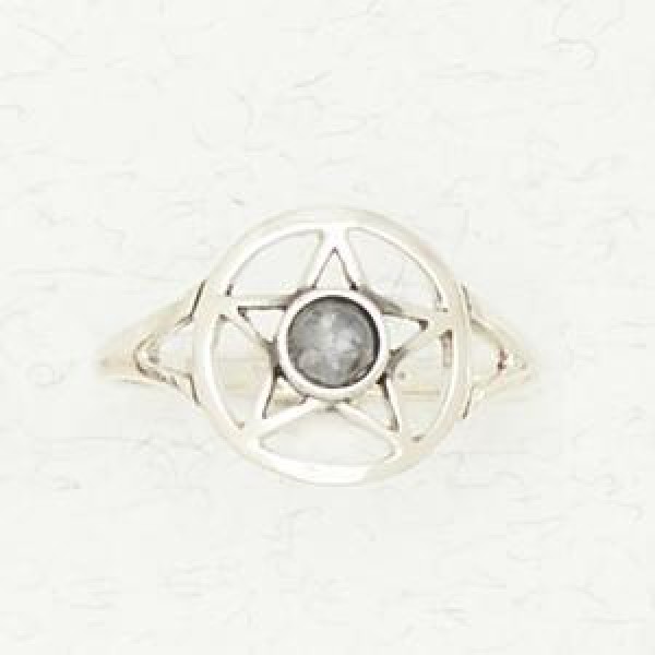 Pentacle with Accent Cabochon