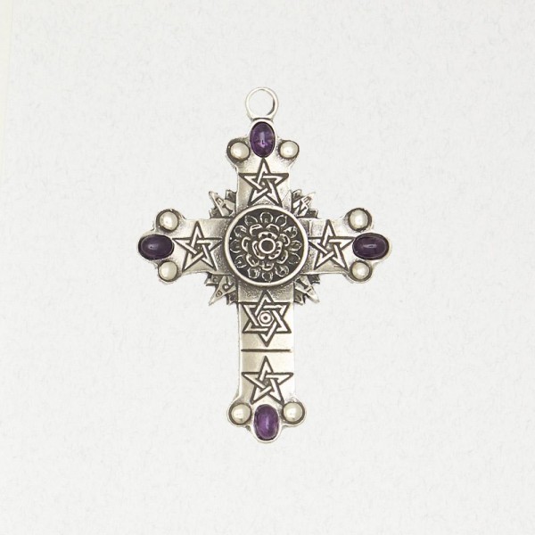 Rose Cross (with Accent Cabochons)