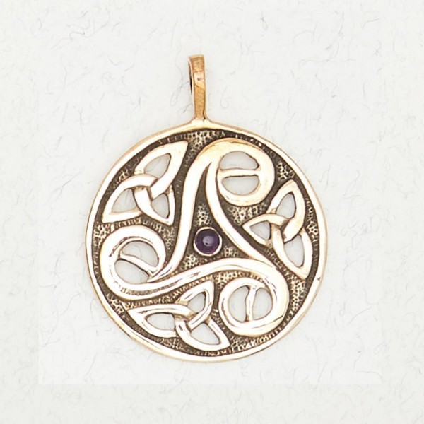 Talisman of the Sacred Three with Accent Cabochon