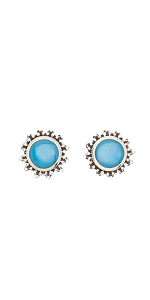 Ear Studs with Inlaid Stones (11)